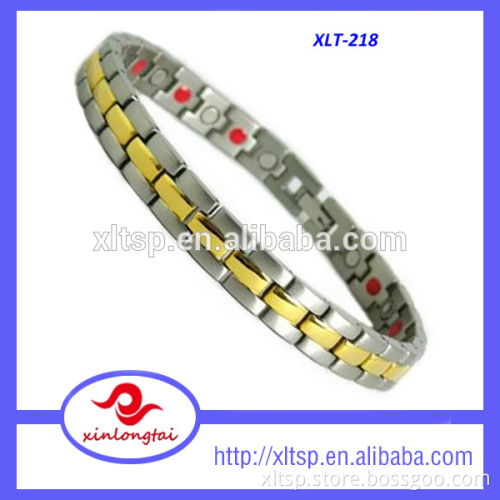 Excellent design XLT-218 women 316l stainless steel magnet bracelet